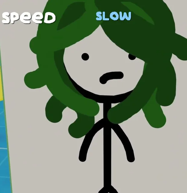 Medusa, a stickman with green snake hair, from the developer's Day 5 unit reveal